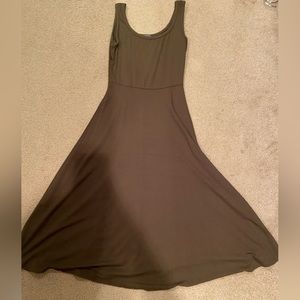 greenish brown dress